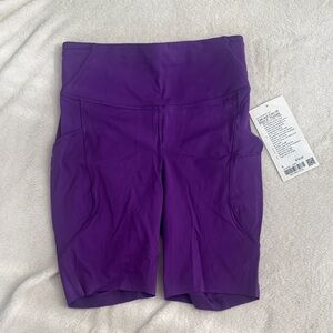 lululemon athletica Fast And Free HR Short 8” - Size 6, College Purple